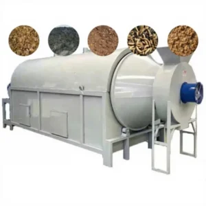 Electric Gas Burn Wood Pellets Rotary Drum Dryer Multi-Purpose Rotary Drying Machine for Black S Fly Larvae and Biomass
