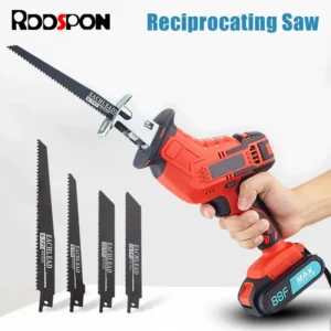 Electric Reciprocating Saw Cordless 2AH Battery 120MM Max Cutting Depth