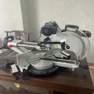 Electric Sliding Mitre Saw Metal Cutting 12” Blade Size Motor 4.8KW