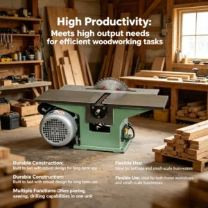 Electric Table Saw Portable Bench Saw Compact Design for Home Garage Small Workshop and DIY Woodworking Enthusiasts