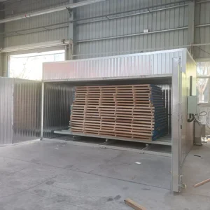Energy Efficient Wood Drying Equipment with Dehumidification SUS304 Material 380V Lumber Kiln