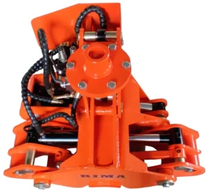 Excavator Forestry Machinery Hydraulic Log Grapple Saw with Rotating Grab Tree Shear