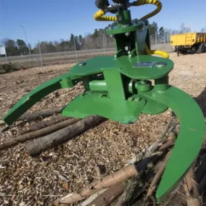 Excavator Tree Cutter Clamp Saw Hydraulic Log Grab Saw Timber Rotating Wood Grapple Saws