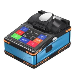 FTTH Fusion Splicer 6 motors K5 Optical Fiber Fusion Splicer Mini Splicer Welding Machine with Touch Screen OPM &VFL