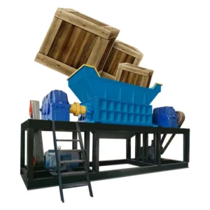 Factory Directly Sale Double Shaft Shredder Box Shredder Scrap Wooden Wood Crusher Machine