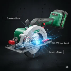 Factory Hot Selling Rechargeable Circular Saw Machine 21V High Power Woodworking Cutting Machine 4.0Ah Handheld Stone Tile