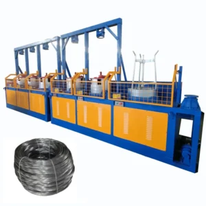 Factory Price Automatic Pulley Wire Drawing Machine with Motor 15KW Power Easy to Operate for Steel Nail Wire Mesh Production