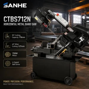 Factory Price Small Band Saw Machine Vertical Horizontal Metal Cutting Mechanical Tension Method Core Motor Engine Gear