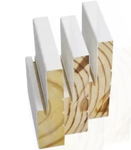 Factory Primed White Solid Pine Wood Frame Smooth Surface Finger Joint for Hotel Internal Door Jamb