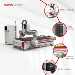 Factory Supplier Atc 3 Axis Cnc Router Wood 3D Engraving Machine Mdf Acrylic Cutting