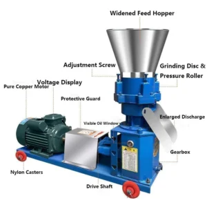 Feed Pellet Granulator Machine Animal Feed Pellet Milling Machine for Chicken Pig Rabbit Ducks Geese Sheep Cattle Pigeons Food