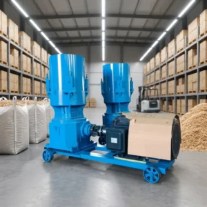 Flat Die Biomass Pellet Machine 55kW Motor for Wood Sawdust Straw Rice Husk Pelletizing High Output 300 1000kg h