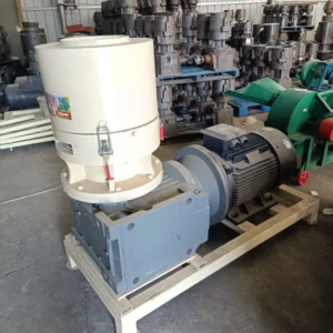 Flat Die Biomass Pellet Machine with 22KW Motor 300-1000kg/h