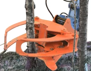 Forest Firewood Splitter Wood Cutter Hydraulic Tree Shear Log Grapple Saw 150-250mm Max Cutting Width
