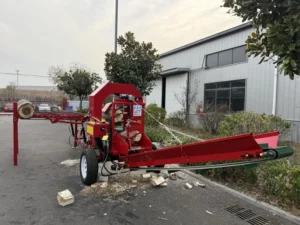 Forestry Hydraulic 35T Firewood Processor Wood Cutter and Splitter Wood Processor Machine with Chain Table