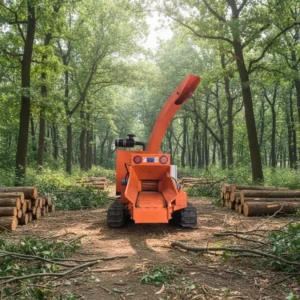 Forestry Machinery Heavy Duty Wood Crushers CE Diesel Engine Wood Chipper Machine Mobile Wood Chipper