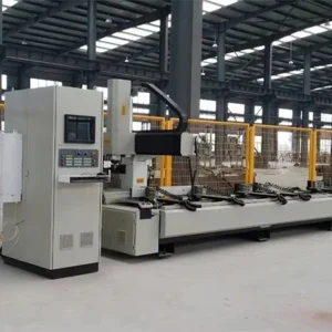 Four Axis CNC Machining Center for Curtain Wall Aluminum Profiles Drilling Milling Machine 16kw Power AC 380V 50HZ