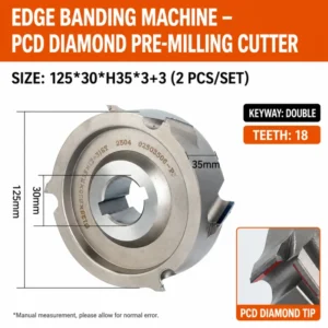 Fresa Premilling PCD Pre Milling Cutter Diamond Premilling Cutter for Edge Banding Machine
