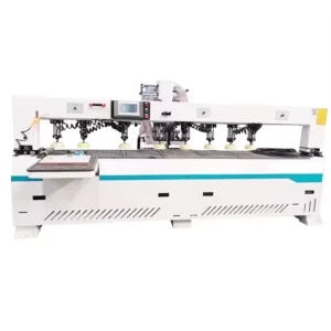 Full Automatic High Accuracy CNC Side Boring Machine Easy to Operate Automatic CNC Wood Multi Boring Slotting Machine for Door