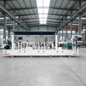 Full Automatic Woodworking Wood Furniture PVC Veneer Corner Rounding Trimming Edge Bander Banding Machine
