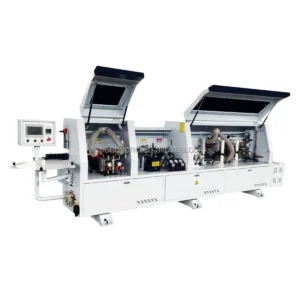Full Automatically High Speed Linear Edge Bander for Cabinet PVC MDF Plywood Woodworking Particle Edge Banding Machine 6 Options