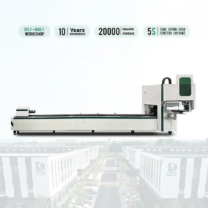 Full automatic Fiber Laser Pipe Cutting Machine with Water Cooling AI LAS Support for CNC Cutting Square Stainless Steel Pipes