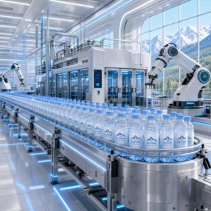 Fully Automatic 20000BPH PET Bottle Water Filling Production Line with OPP Labeling Machine for 0 2L Plastic Bottles