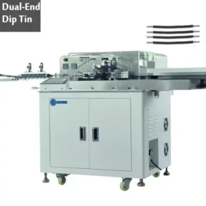 Fully Automatic Double Head Peeling Tin Dipping Machine For Wire Harness Equipment In Cable Manufacturing
