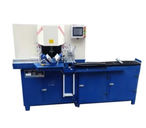 Fully Automatic Double Head Window Type Cutting Chamfering Saw Machine for Aluminum Profile Processing and Fabrication