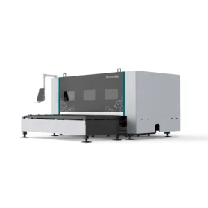 Fully Automatic Enclosed CNC Fiber Laser Cutting Machine Aluminum Sheet Fence Panel Laser Cut Metal Screen