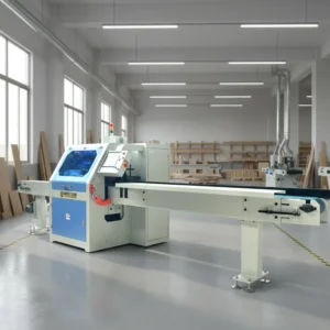 Fully Automatic Optimizing Horizontal Circular Saw Wood Cutting Machine for Industrial Use