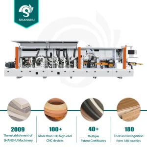 Fully Automatic Woodworking Edgebander Machine for Cabinets Pre Milling with Scraping and Cleaning Function for Edge Banding
