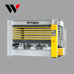 Furniture Bamboo Composite Block Board Flush Door Skin Plywood Hot Press Machine in Woodworking