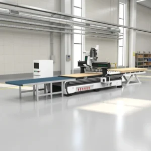 Furniture Production Line Wood CNC Nesting ATC Cutting Machine with Auto Unload and Load Table