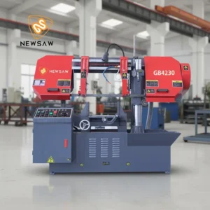GB4233 Hydraulic Horizontal Band Saw Dual Side Center Feed for Steel Bar Pipe Profile Cutting