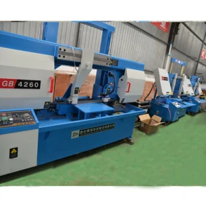 GH4260 Horizontal Metal Band Saw Machine with Mechanical Tension Hydraulic Clamping 5.5KW Motor 220V/380V