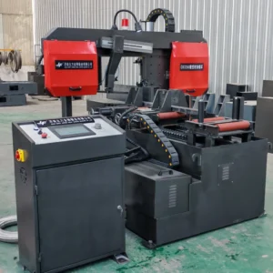 GKX350 Industrial Automatic Miter Saw for Metal Angle Cutting Band Saw Machine with CNC Control 3.0kW Motor and Engine