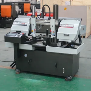 GS260 Heavy Duty Horizontal Metal Bandsaw With Automatic Feeding Engine & Motor For Industrial Metal Cutting 260mm Capacity