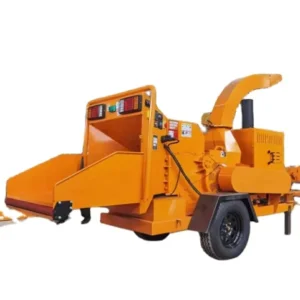 Gasoline Engine Wood Chipper Forestry Machinery Mobile Crusher Machine with Motor