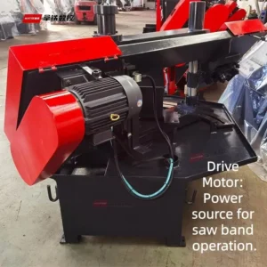 Gb4230 Automatic Hydraulic Band Saw Machine 3.0 kW Motor 0-45 Degree Cutting 300x300mm Capacity High-Accuracy
