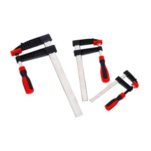 German style Heavy Duty F Clamp Manganese Steel Plastic Handle Quick Action Woodworking Panel Joining Clamp