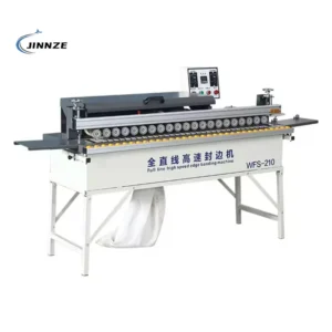 Guangzhou Full Auto Mini 5 Function PUR High Speed WFS-210 Fully Automatic Edge Banding Machine