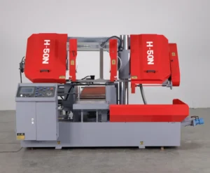 H 50N Fully Automatic PLC Control Horizontal Straight Cutting Band Saw Machine Hydraulic Tension Method New Motor Engine