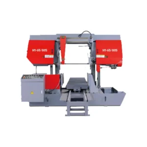 H1-65/80S Automatic Metal Band Saw Tubing Cutting Machine Plate Feed Hydraulic Semi Automatic Cutting Used Motor