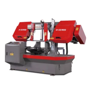 H3345S Semi Automatic Band Saw Machine Metal Cutting Equipment Horizontal Metal Cut Motor Band Saw