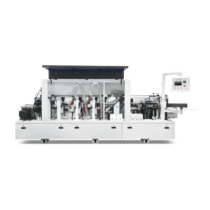 HK368 Fully Automatic Edge Banding Machine Gluing Corner Trimming for MDF/PVC/Melamine/Wood Boards 1-Year Warranty