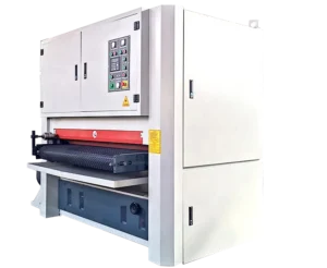 HUANHAO R R1000 23kw 1000mm Stainless Steel Mirror Polishing Belt Sander With Engine Pump Bearing For Sheet Metal Deburring