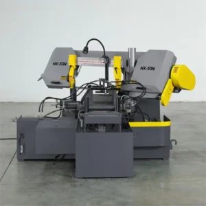 HX 33N Metal Cut Band Saw Machine 45 Degree Angle Cutting with Automatic Feeding Core Component Motor