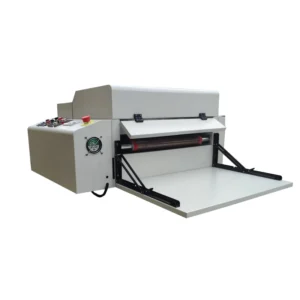 HY 12 Inch UV Liquid Coating Machine Semi Automatic Coater Roller Pressing Smooth Paper Surface Effects