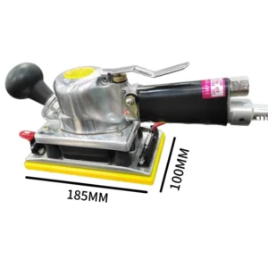 Hand Pneumatic Orbital Sander Auto Body Putty Paint Tools 100×185 mm Square Dustless Sander for Car Wood Sanding Polishing
